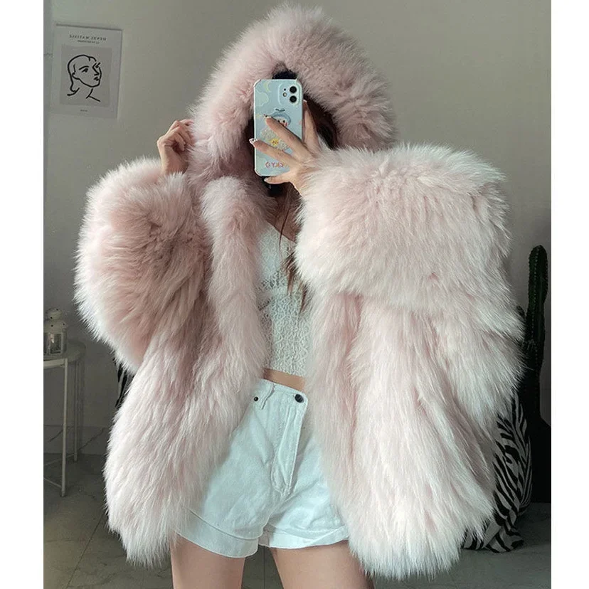 Роскошная куртка-бомбер из меха кролика рекс - Фотография_4