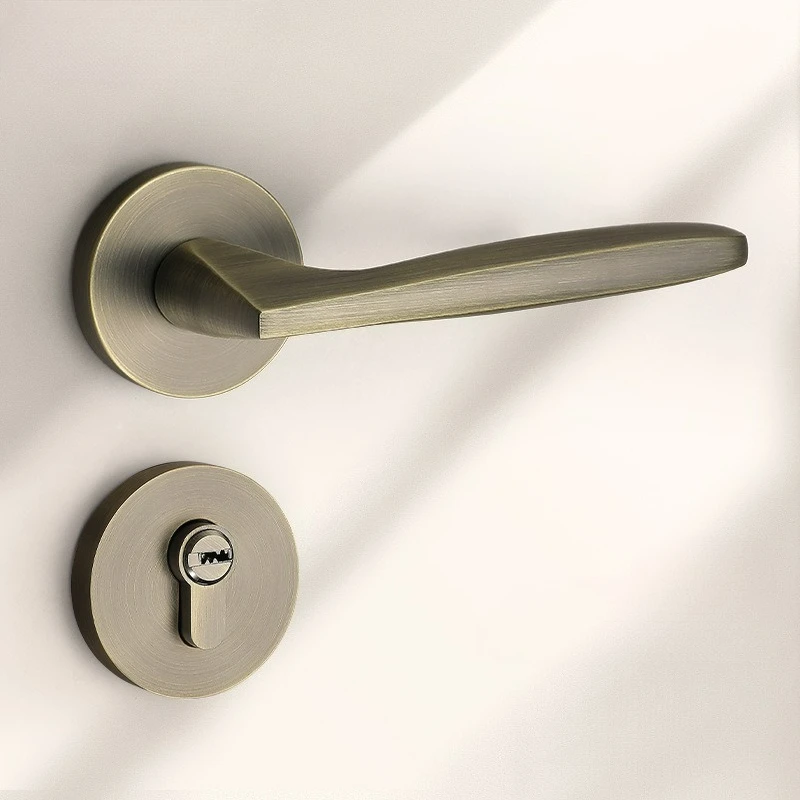 Новый античный бронзовый дверной замок для спальни в китайском стиле - Фотография_2