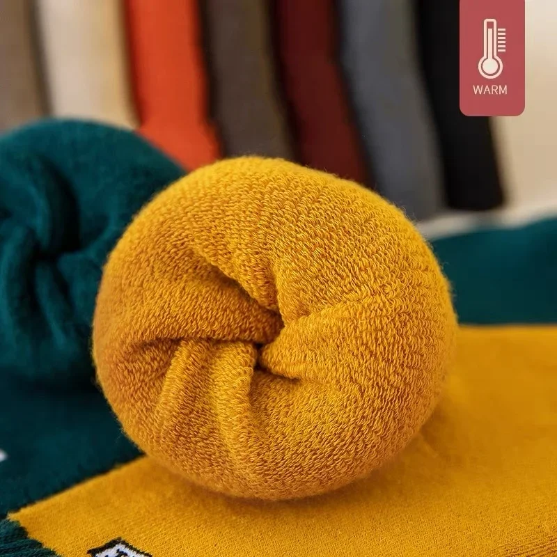 Хлопковые носки, зима-осень, утепленные - Фотография_3