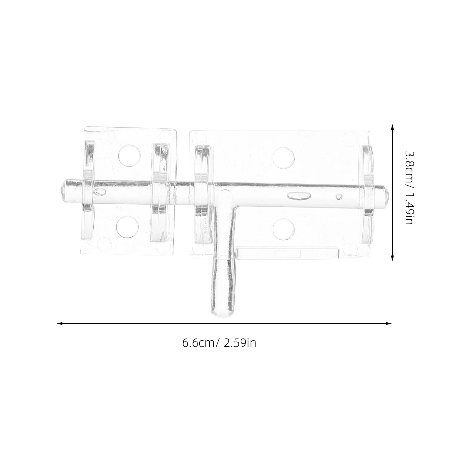 Прозрачная акриловая дверная защелка - Фотография_5