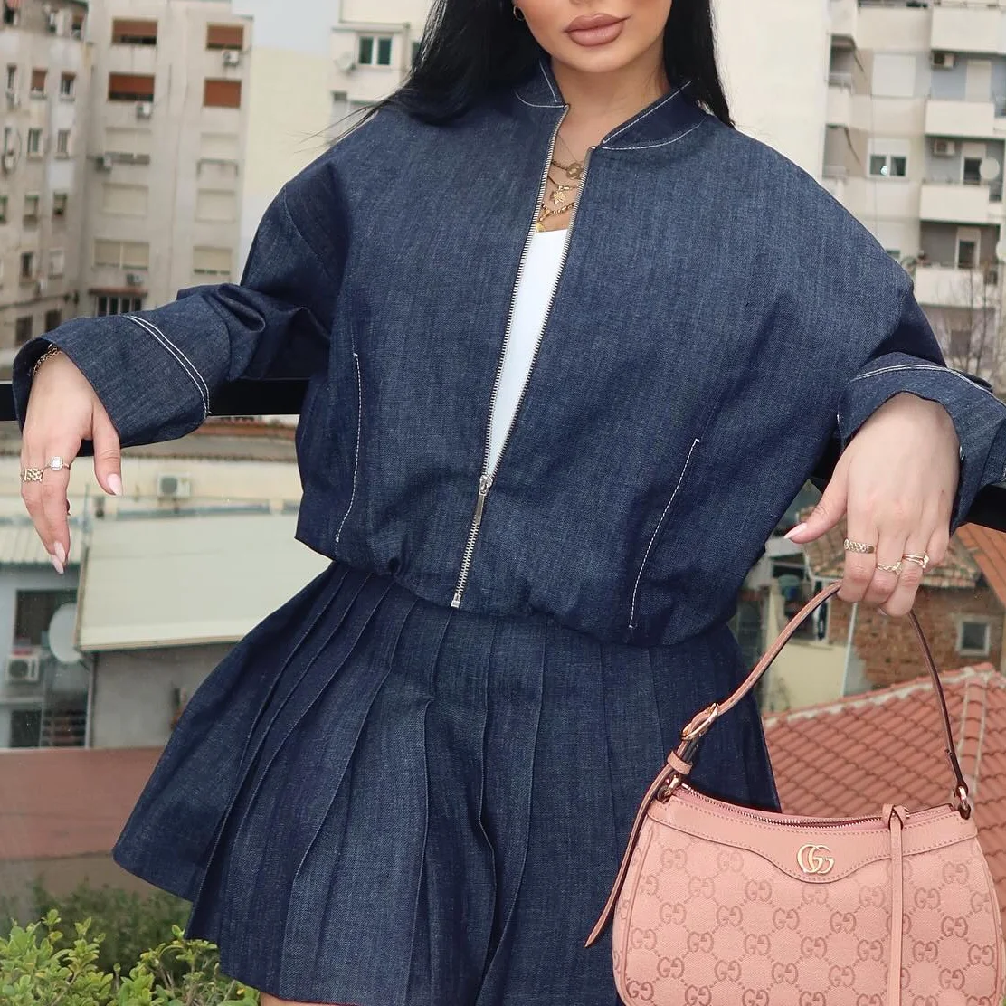 Повседневный винтажный джинсовый - Фотография_2