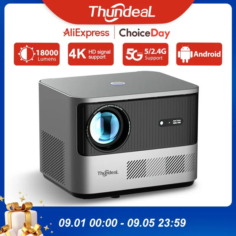Проектор thundeal full hd 1080p tda6w с автофокусом