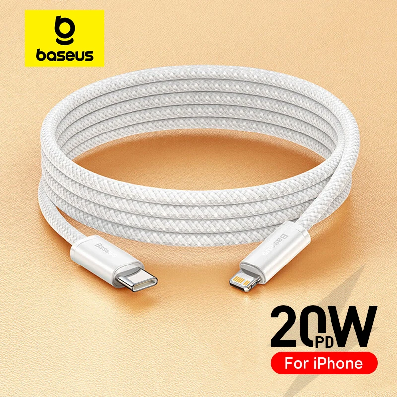 Кабель baseus usb c для iphone 14 13 12 11 pro max xs plus 20 вт