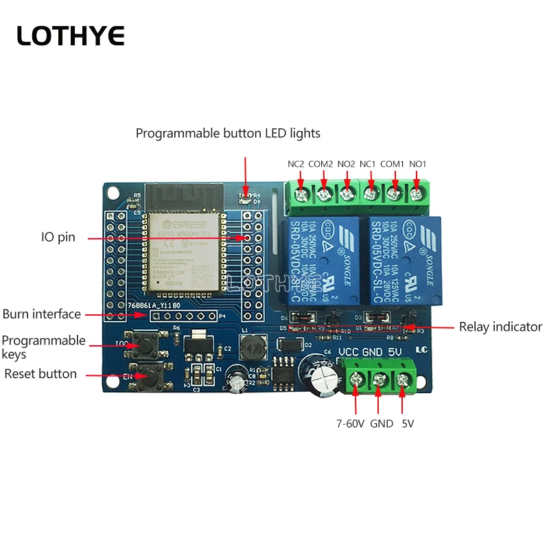 Esp32-wroom esp32 двухканальный - Фотография_2