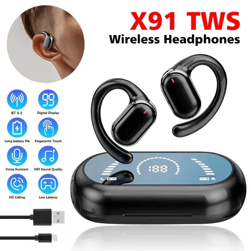 X91 ows наушники-крючки bluetooth 5