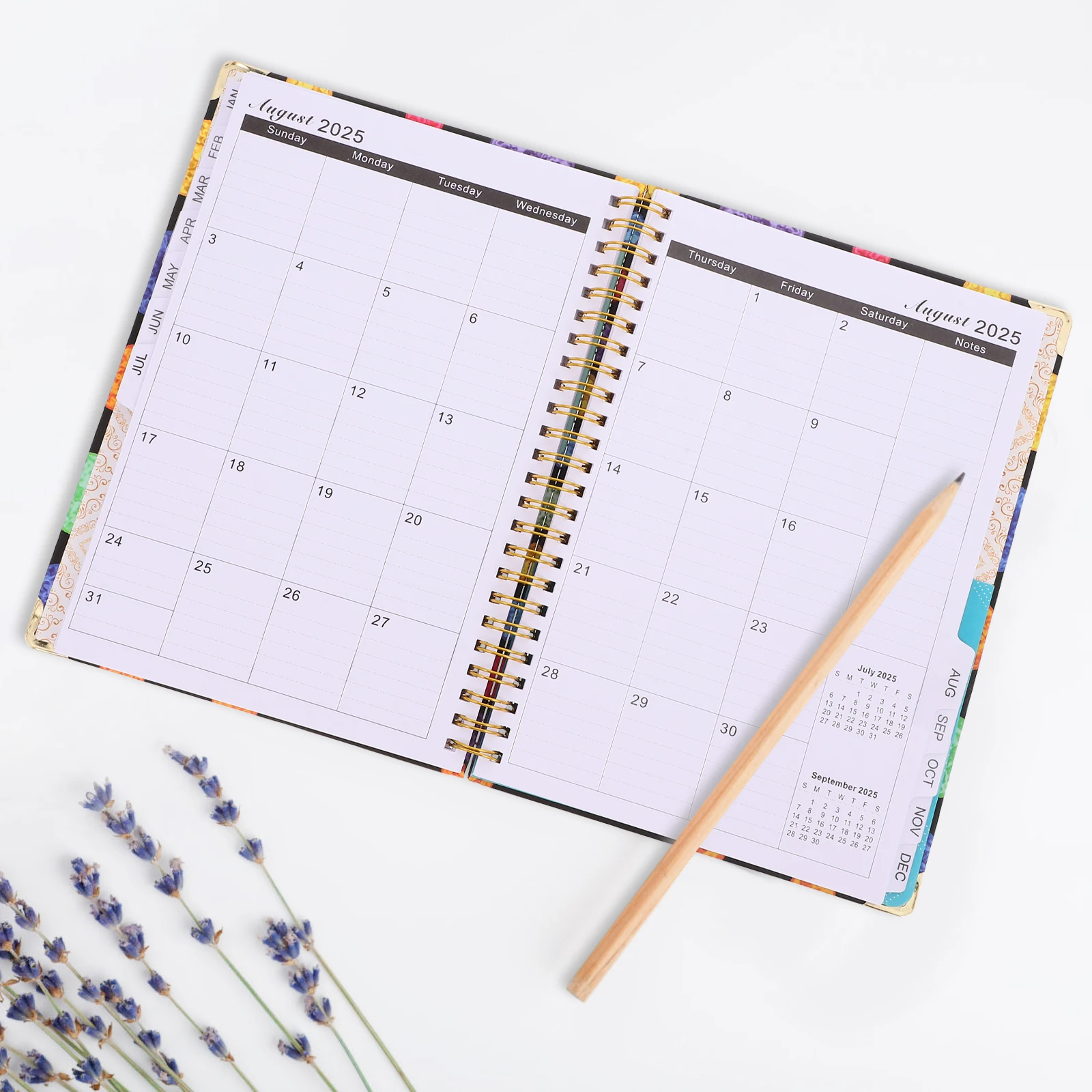 Блокнот-планировщик a5 2025 со спиральной переплетом