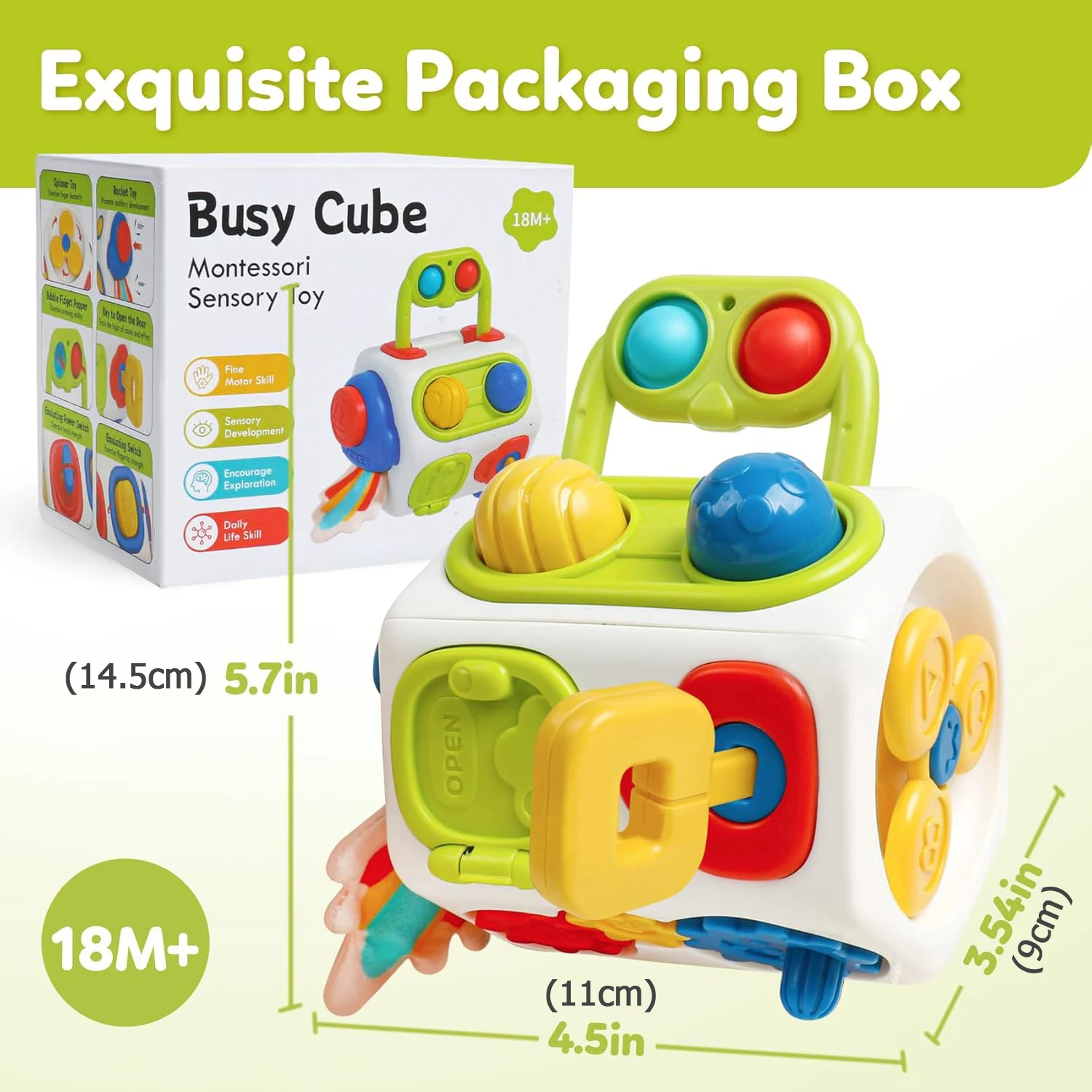 Игрушки монтессори busy cube для малышей - Фотография_6