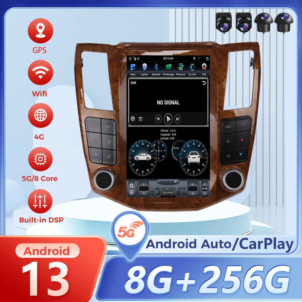 11,8-дюймовый радиоприемник carplay с экраном android 13