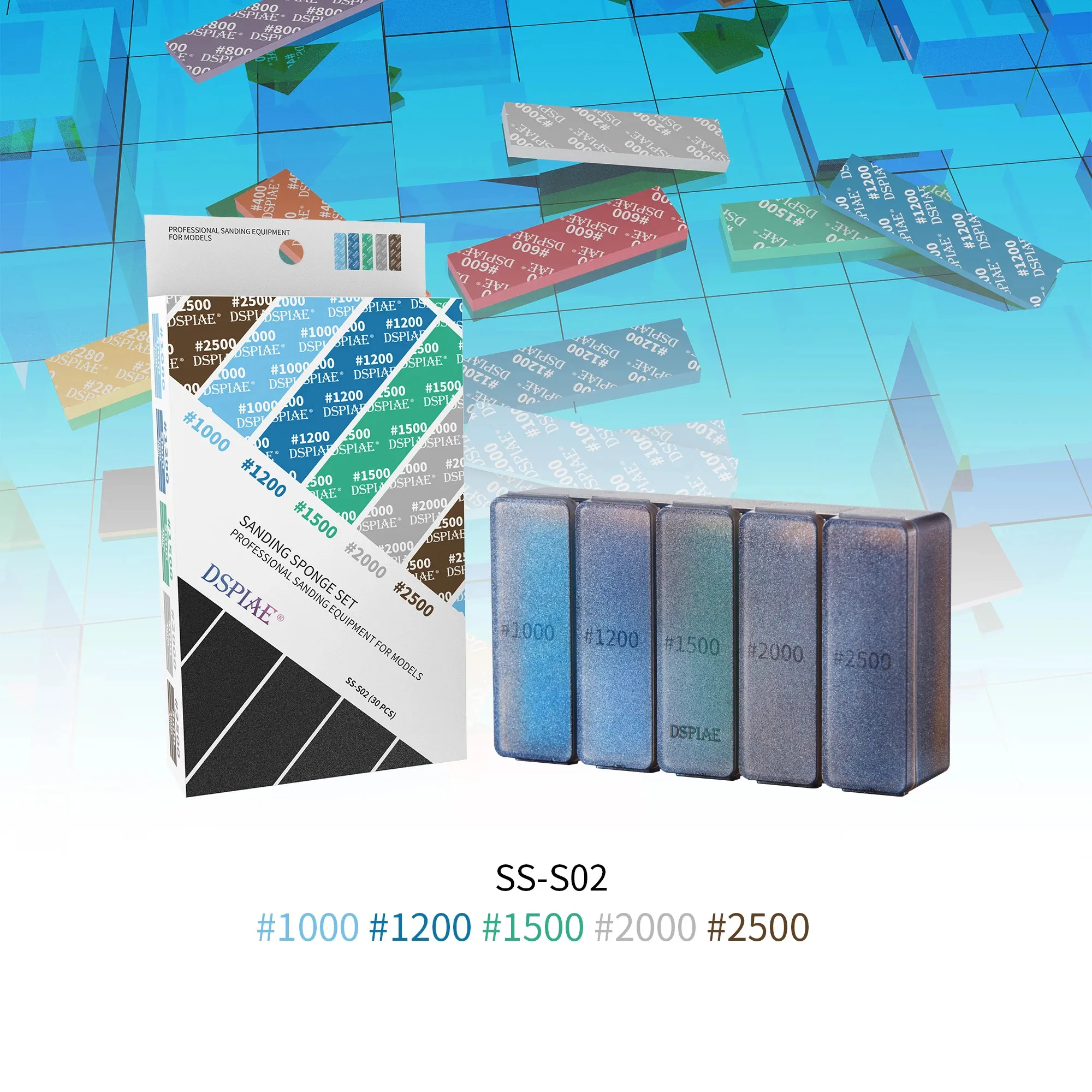 Набор шлифовальных поролонов dspiae #180 ~ #2500 - Фотография_2