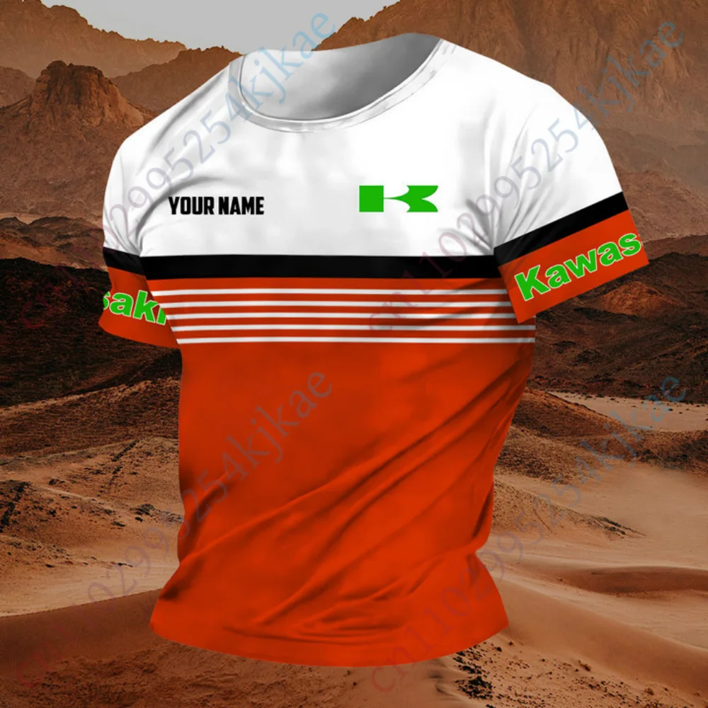 Kawasaki мотоциклетные футболки для мужской одежды - Фотография_6