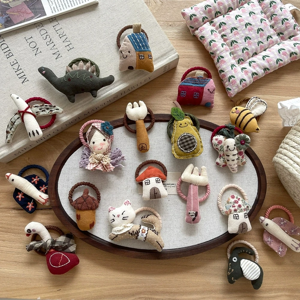 Эластичные ленты для волос с героями мультфильмов для девочек - Фотография_6