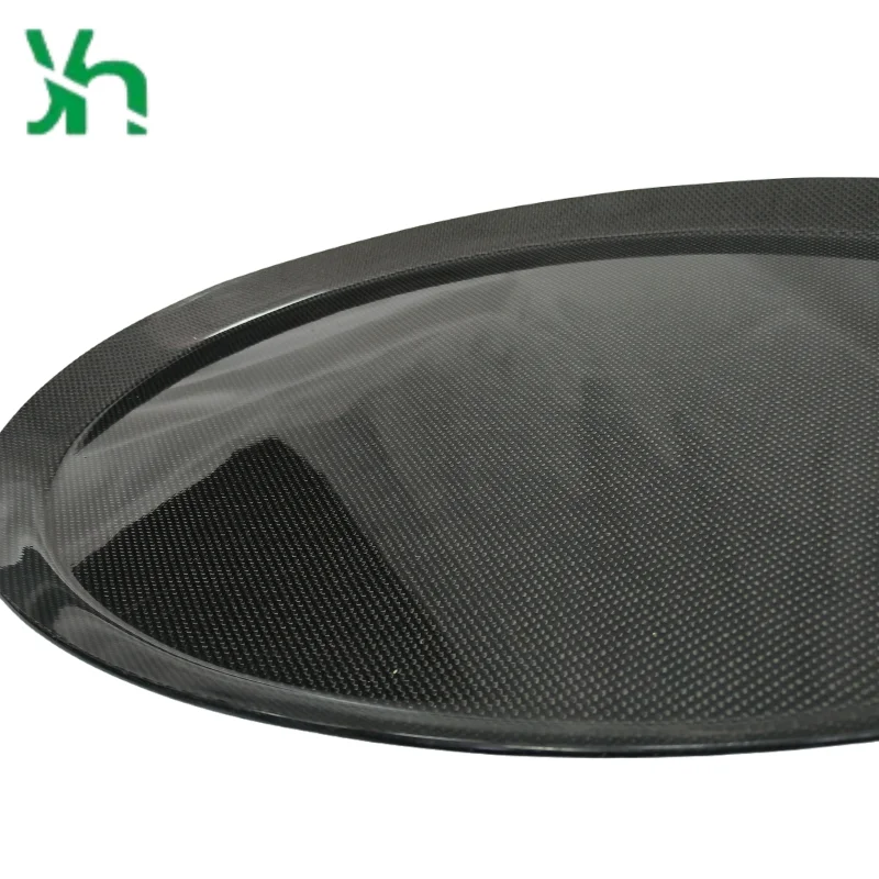 Круглый поднос из углеродного волокна 3k - Фотография_3