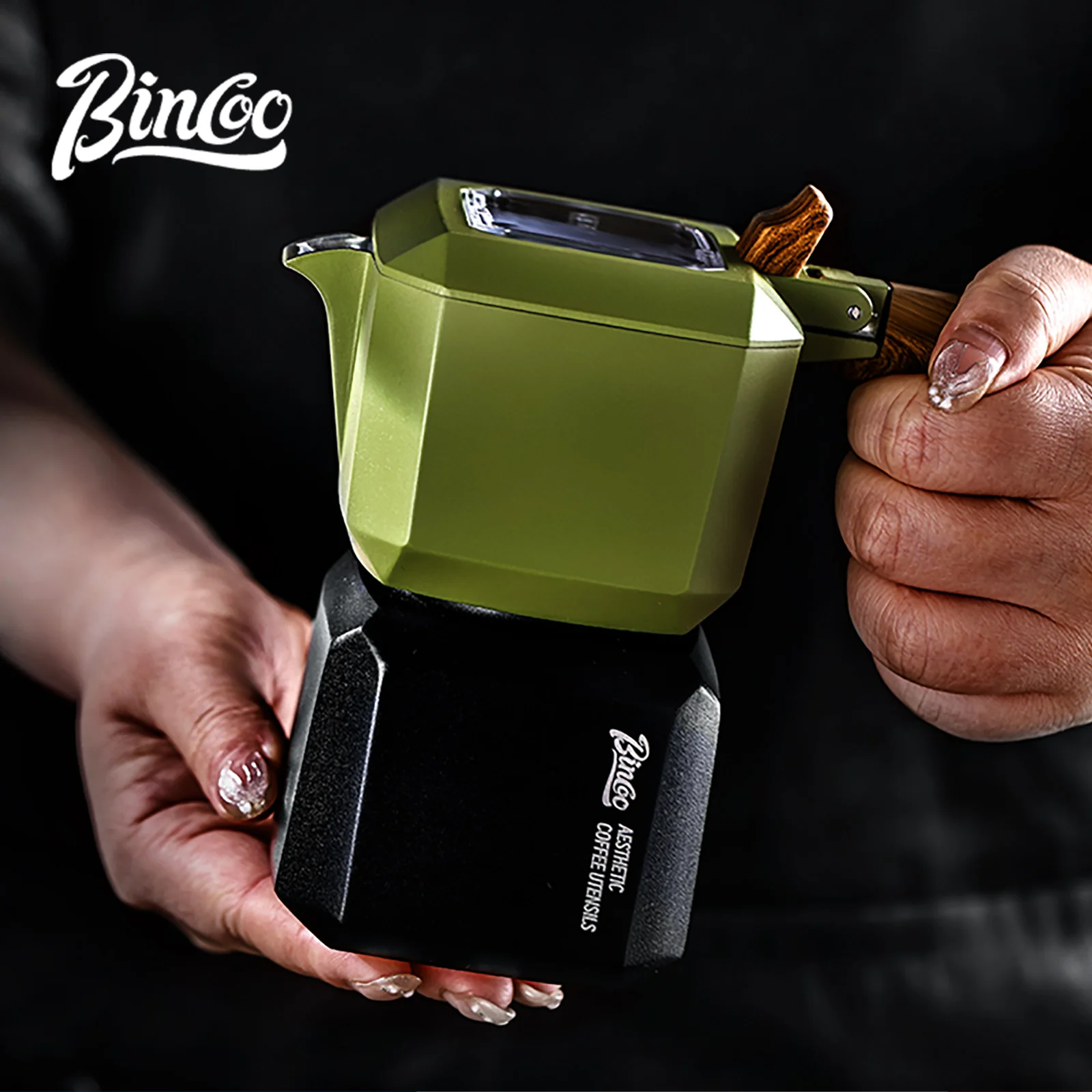 Набор мока-кастрюль bincoo mini cube с двойным клапаном - Фотография_5
