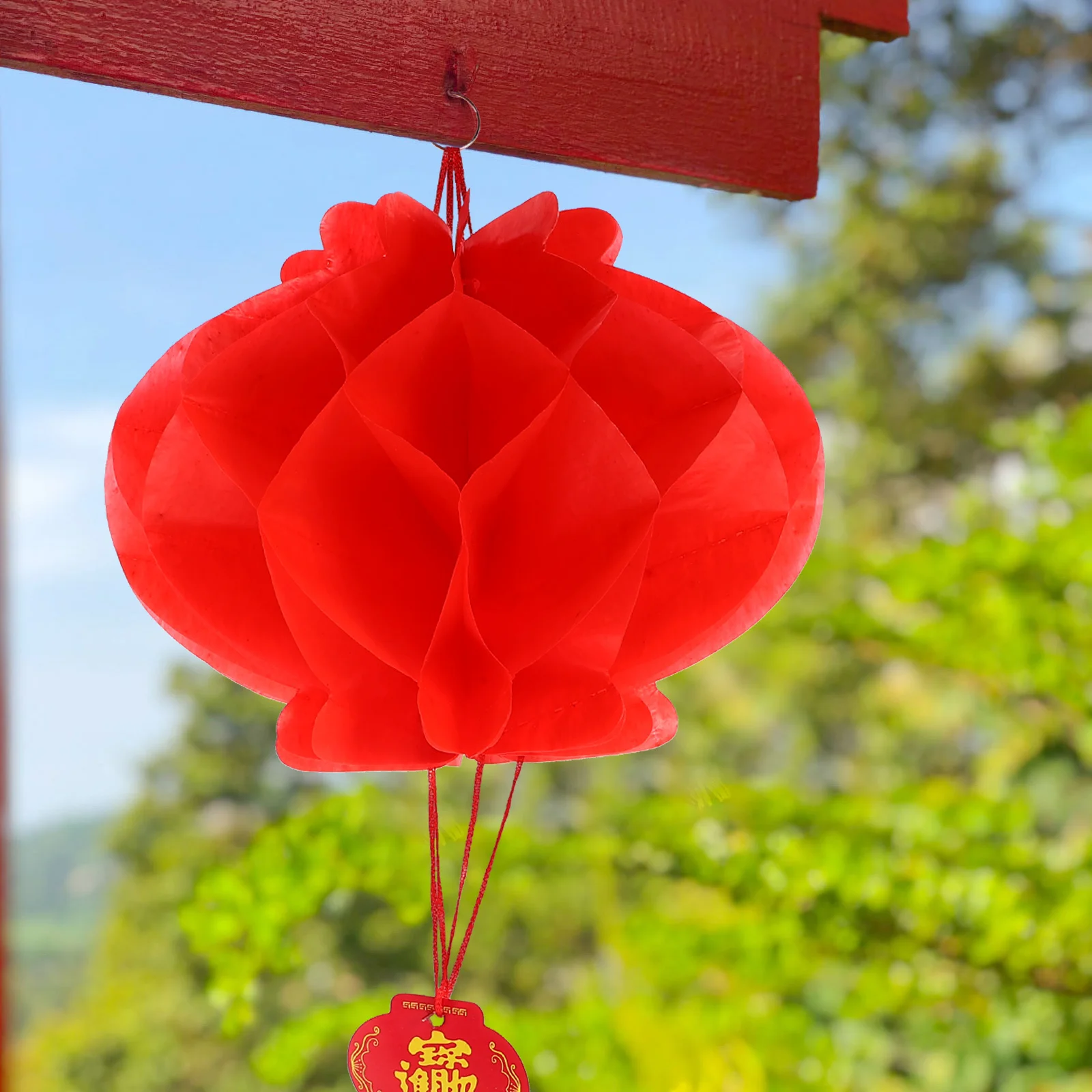 Водонепроницаемые большие красные фонарики - Фотография_5