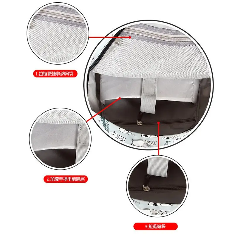 Сумка для книг с милыми кошками для мальчиков и девочек - Фотография_5