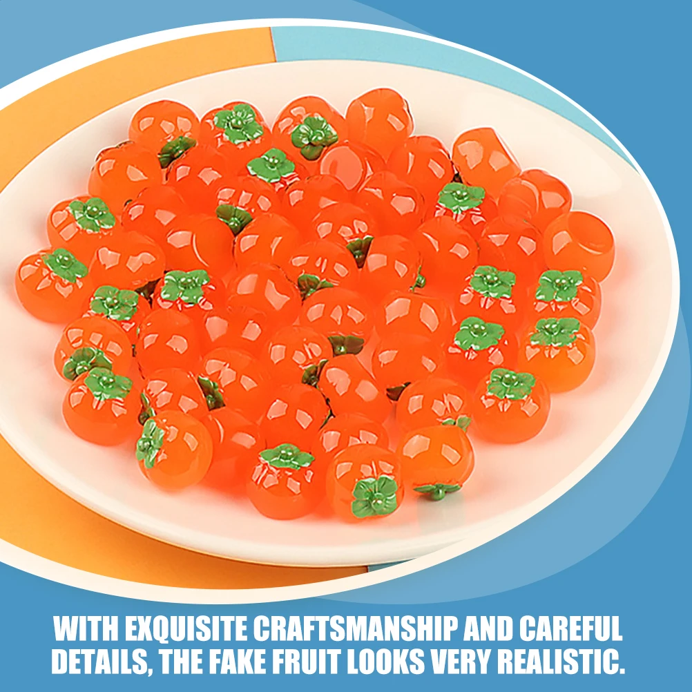 Фрукты светящиеся хурмы ювелирные - Фотография_2