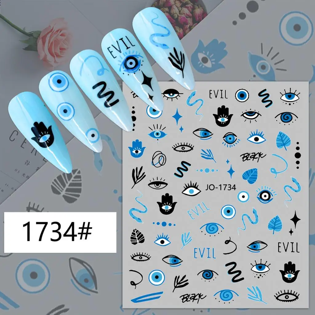 Наклейки для дизайна ногтей tcst-027 eye s - Фотография_6