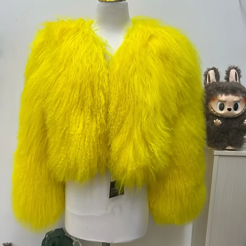 Новый стиль, зимняя теплая дубленная - Фотография_2