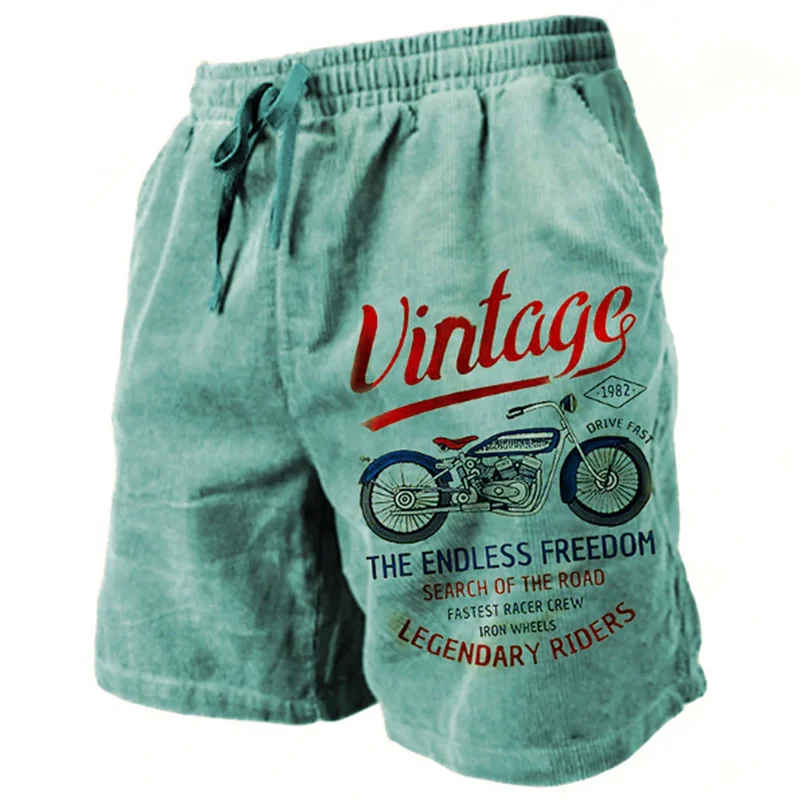 Vintage motorcycle pattern beach - Фотография_2