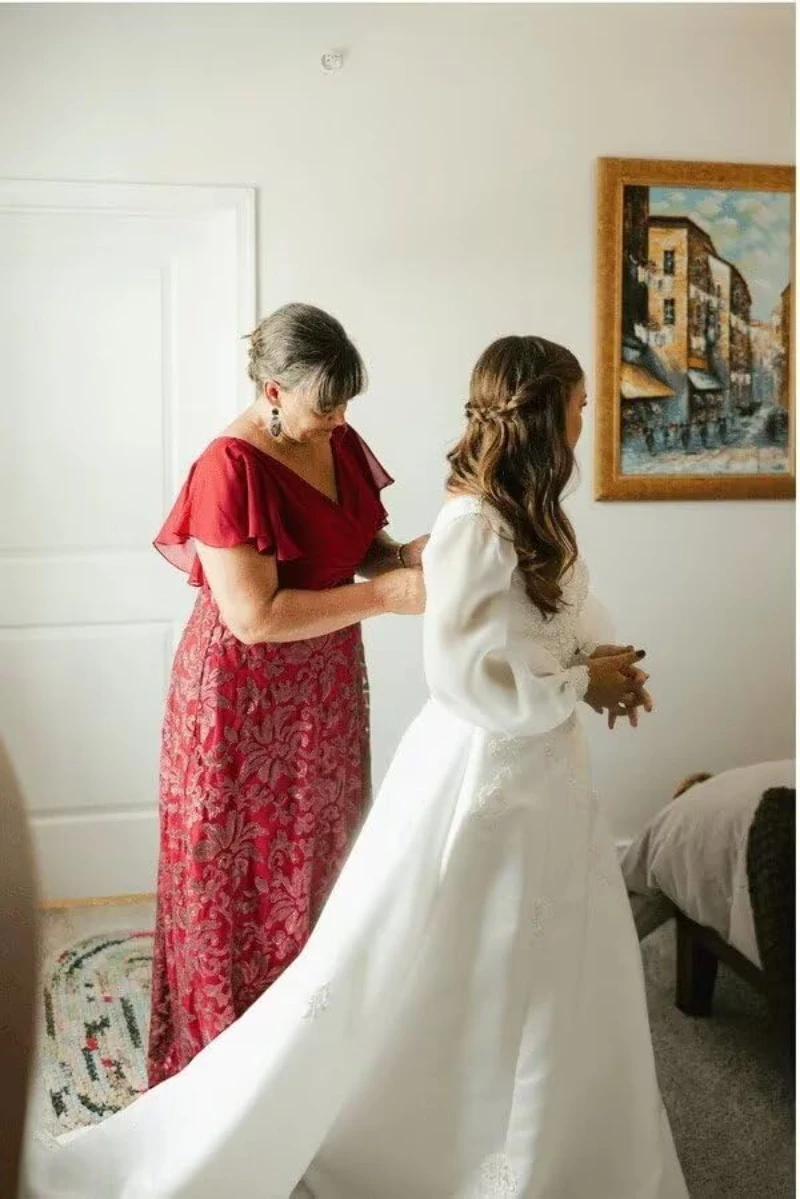 Блестящие пайетки платья для матери - Фотография_5