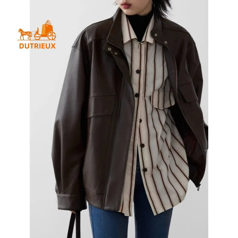 Зимняя женская стеганая кожаная - Фотография_5