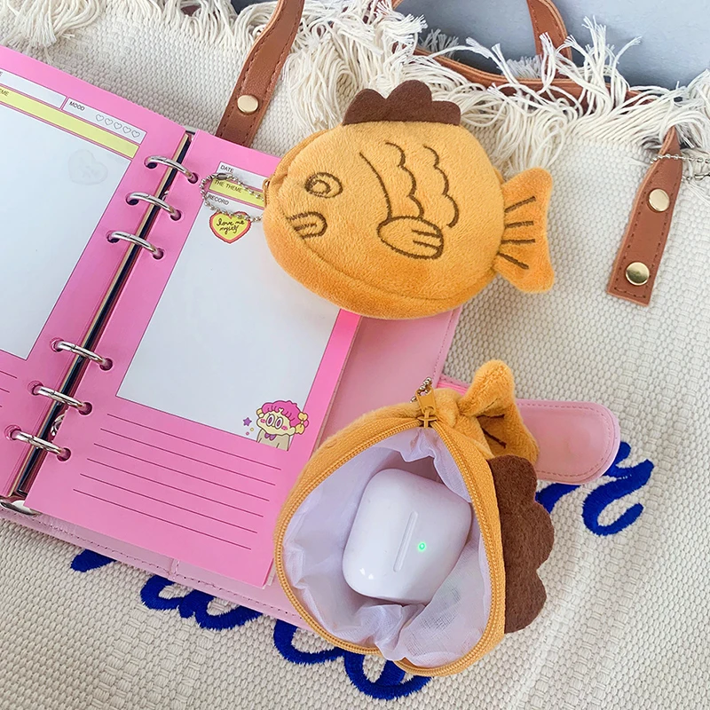Новый японский милый плюшевый кошелек snapper fish doll - Фотография_4