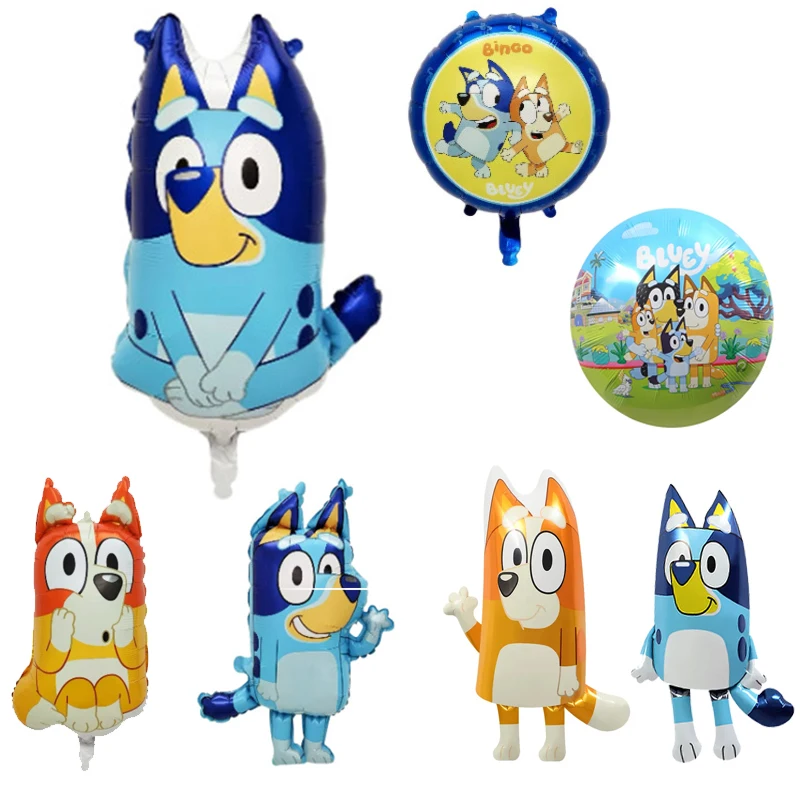 7-стильный набор воздушных шаров из фольги bluey bingo