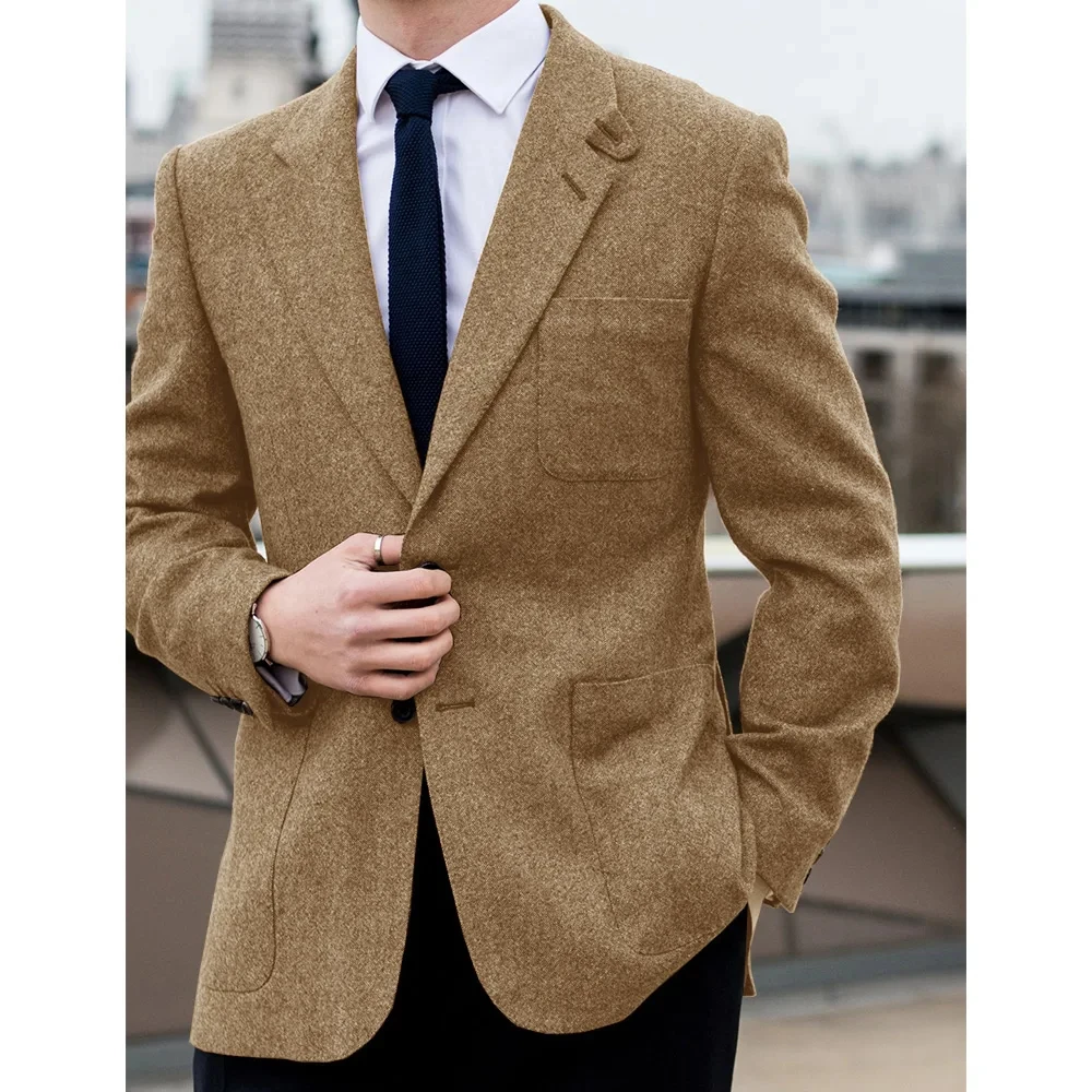 Мужской шерстяной пиджак
