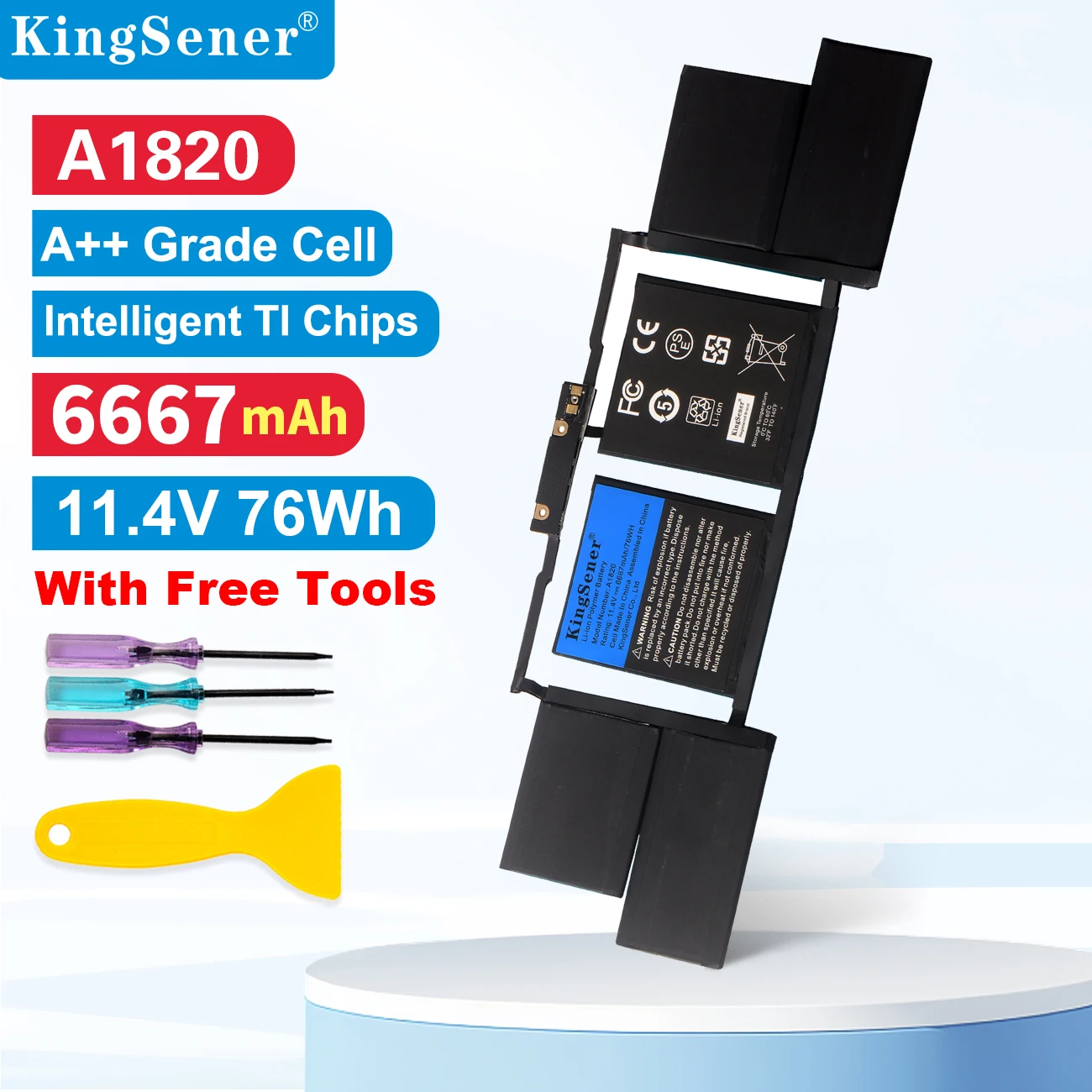 Аккумулятор kingsener 76wh a1820