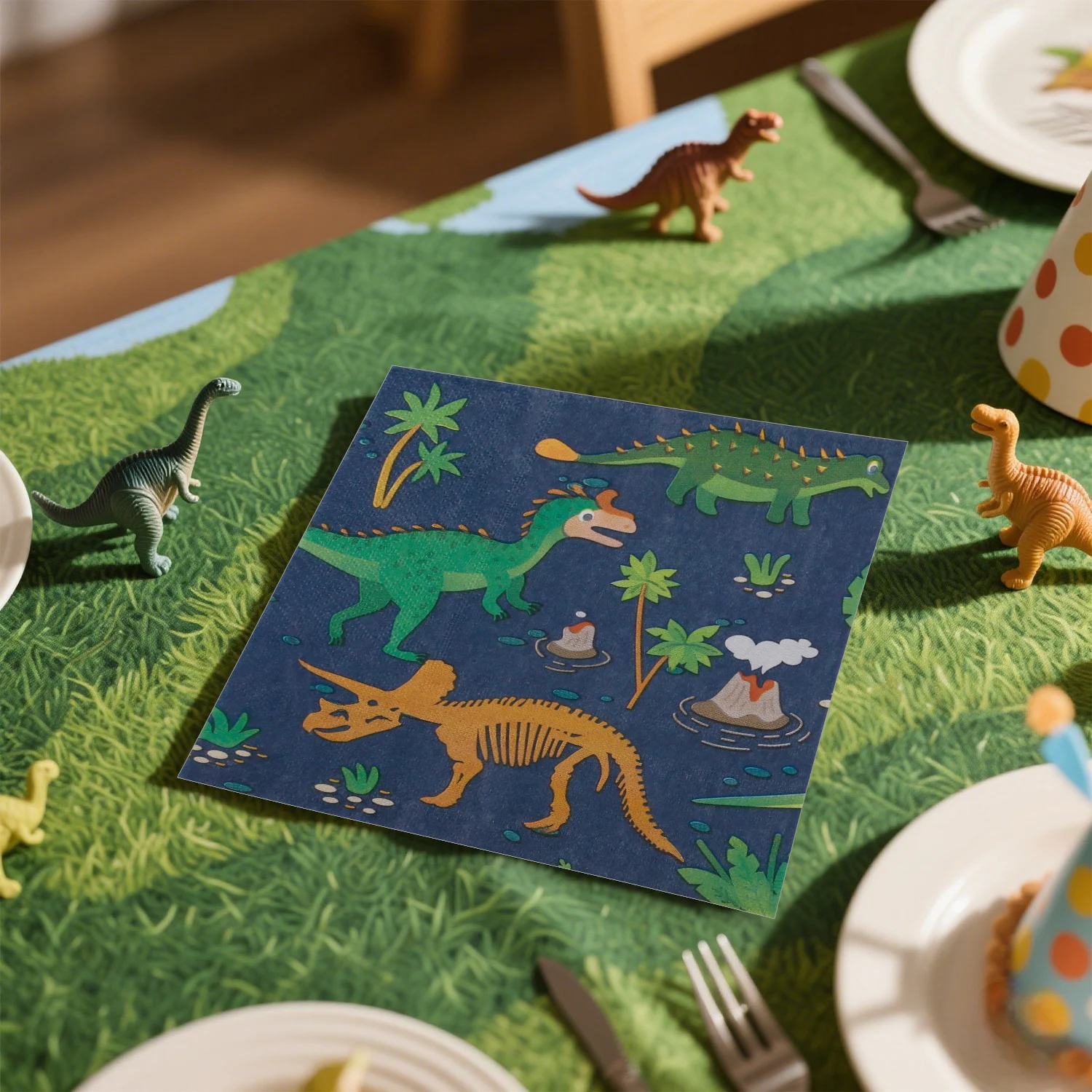 Доисторические салфетки t-rex из - Фотография_4