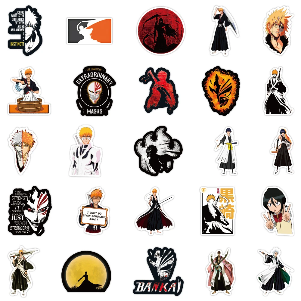 50pcs куросаки белый мультфильм - Фотография_5