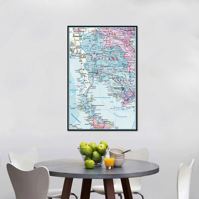 42*59 см адміністративная карта таиланда - Фотография_4