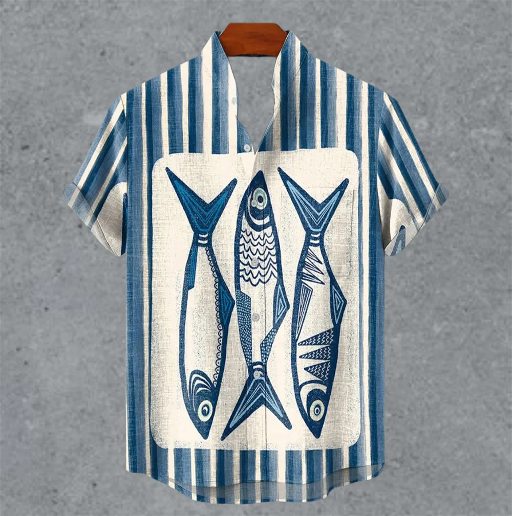 Винтажная мужская рубашка в стиле ретро с крапчатыми метками - Фотография_5