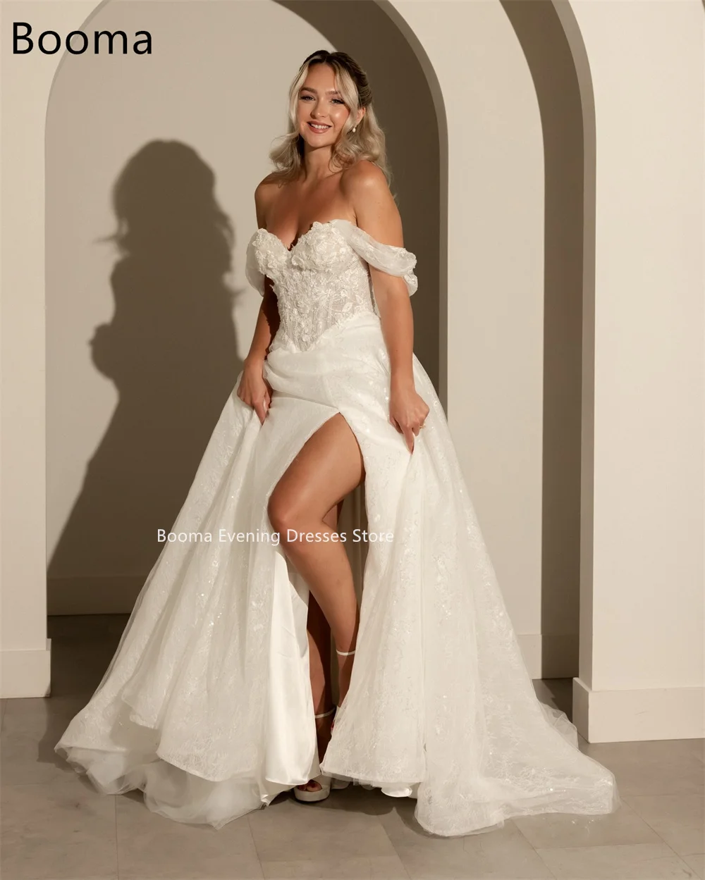 Booma русалка с открытыми плечами и разрезом по бокам - Фотография_2