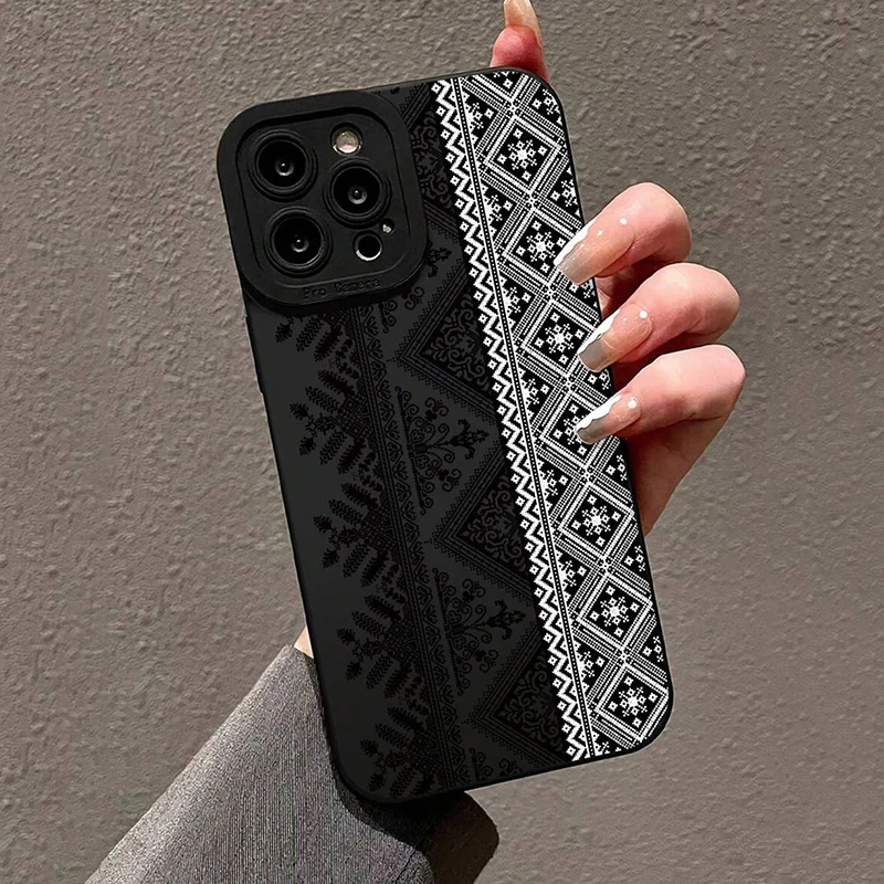 Винтажный чехол для телефона с тотемной росписью для iphone 16e - Фотография_2