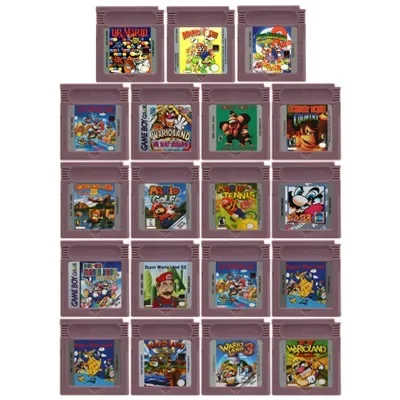 16-битная игровая консоль gbc с картриджем для видеоигр