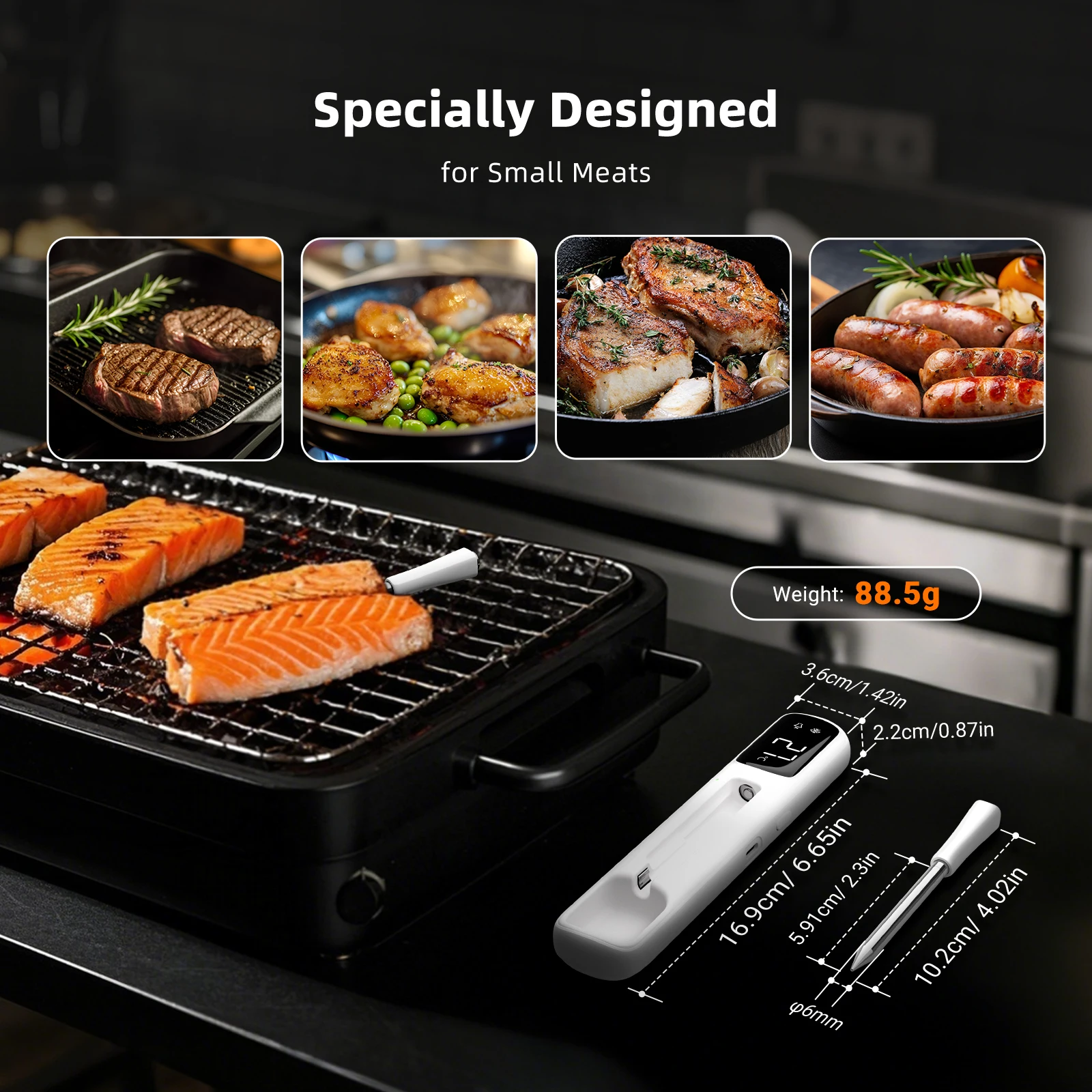 Inkbird int-11i-b мини-беспроводной термометр для мяса - Фотография_4
