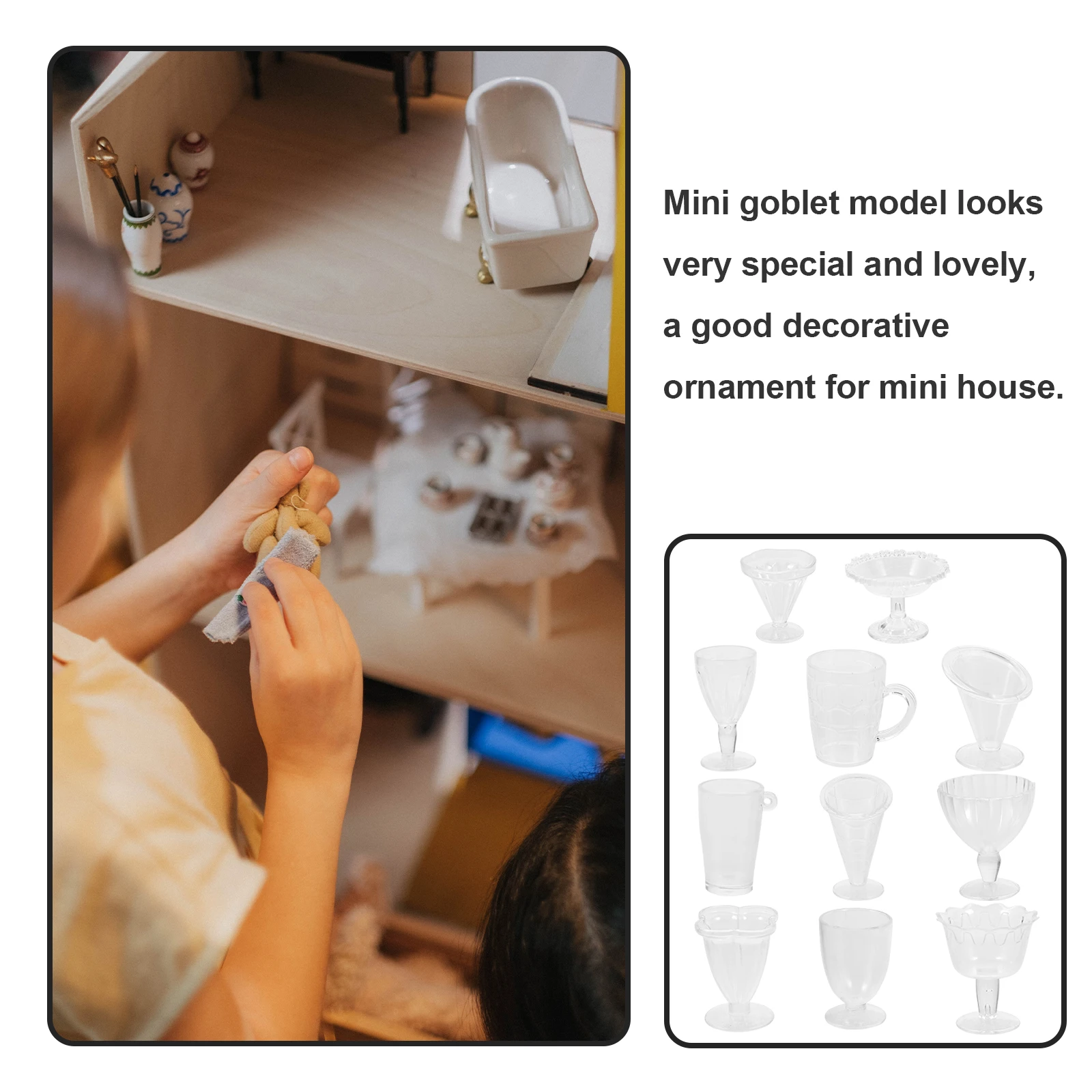 5 пакетов, имитация прозрачной чашки для кофе - Фотография_4