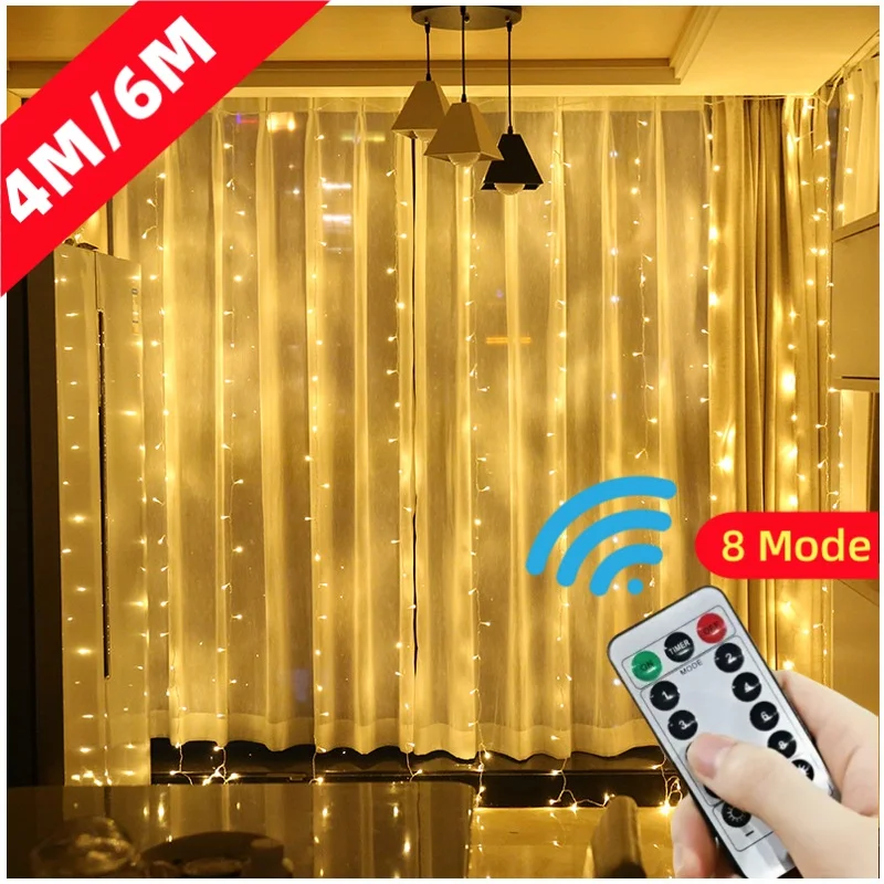 Mode curtain garland на окно usb