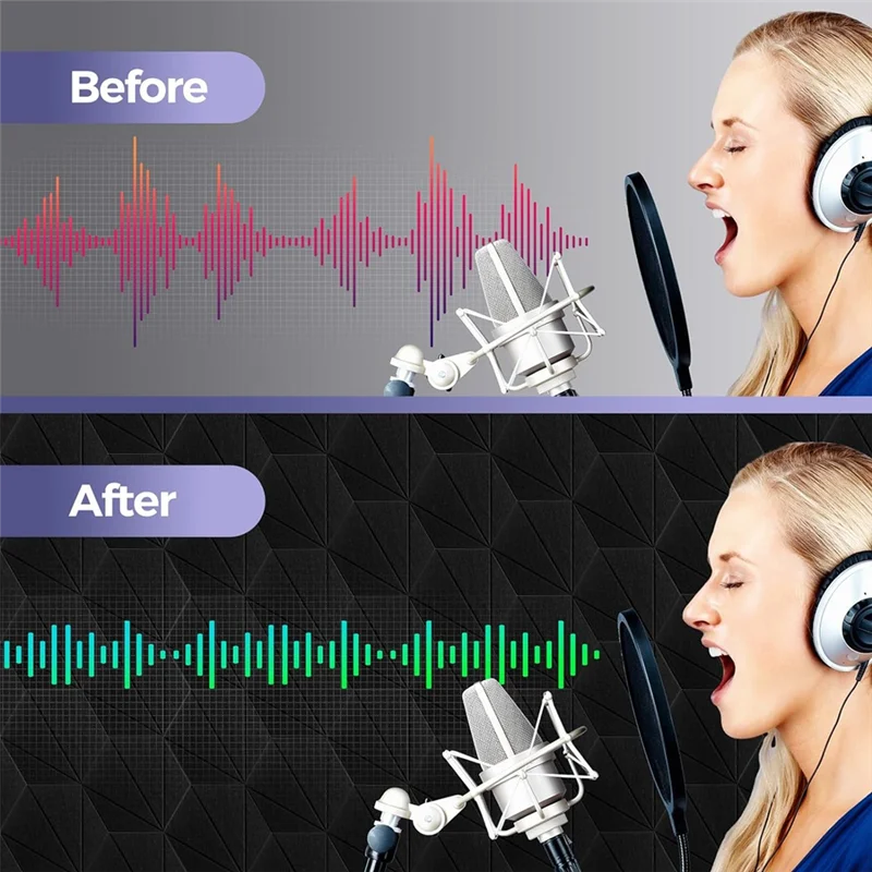 【a38m】12 упаковок панелей из акустического пенопласта 12x10x6x0 - Фотография_5