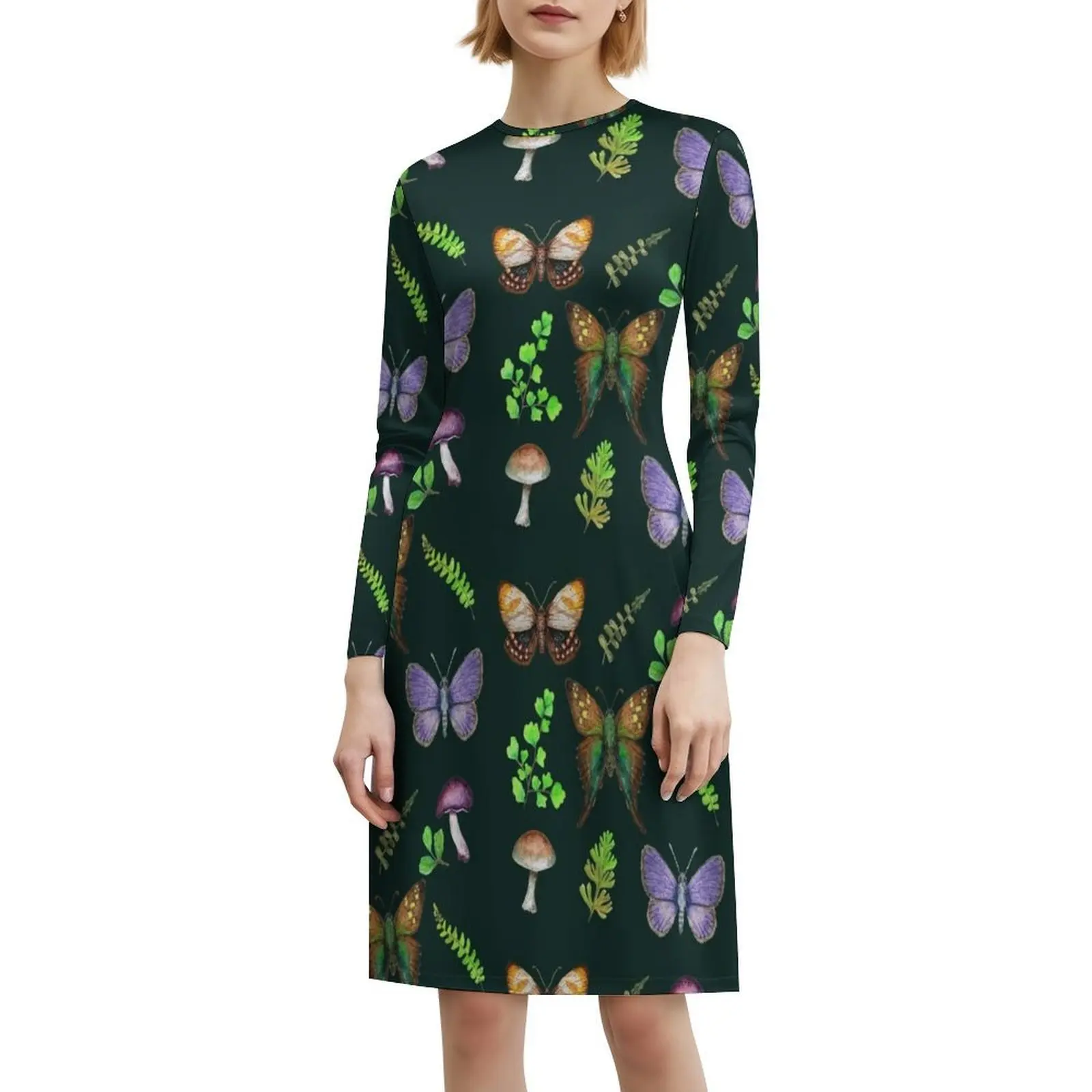 Винтажное богемное платье с бабочками - Фотография_6