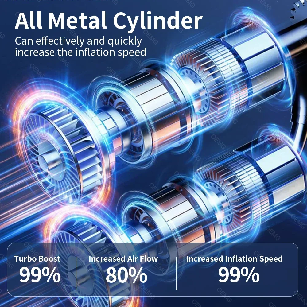 Портативный автомобильный воздушный насос - Фотография_2