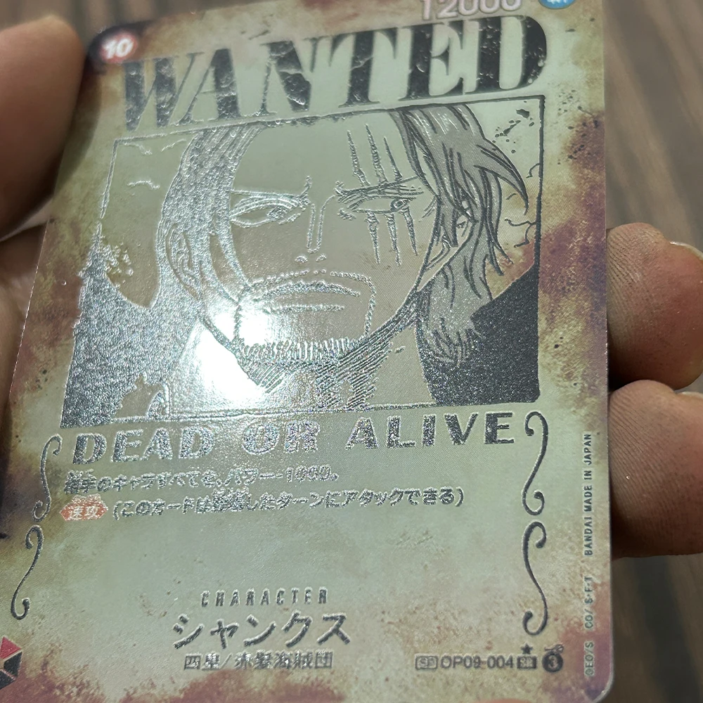 Коллекционные карты аниме opcg wanted monkey d.luffy shanks marshall d - Фотография_6