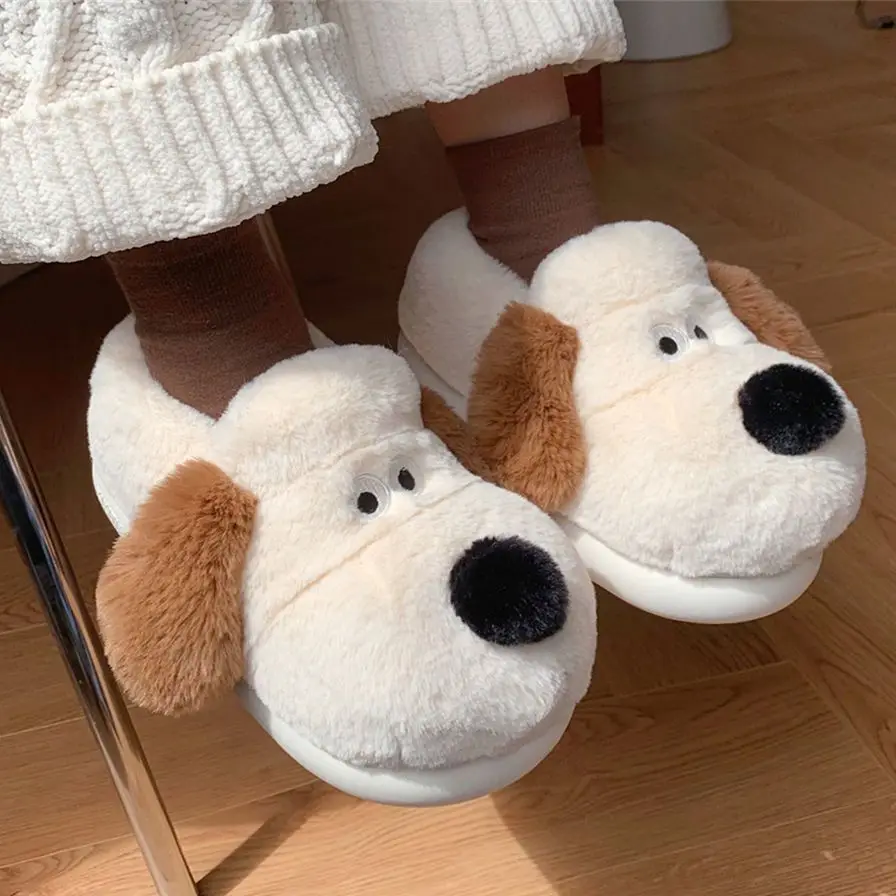 Женские пушистые теплые тапочки size36-45 hug с животными - Фотография_5