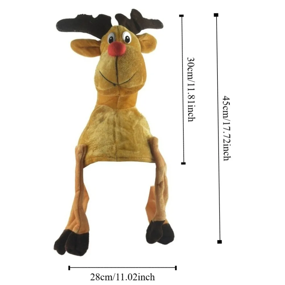 Забавная мультяшная рождественская шапка санта-клауса - Фотография_5