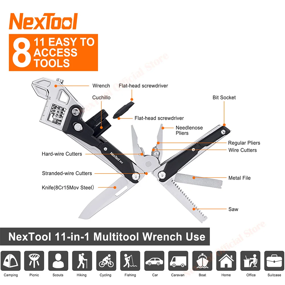 Nextool 11-в-1 разводной ключ w4 - Фотография_3