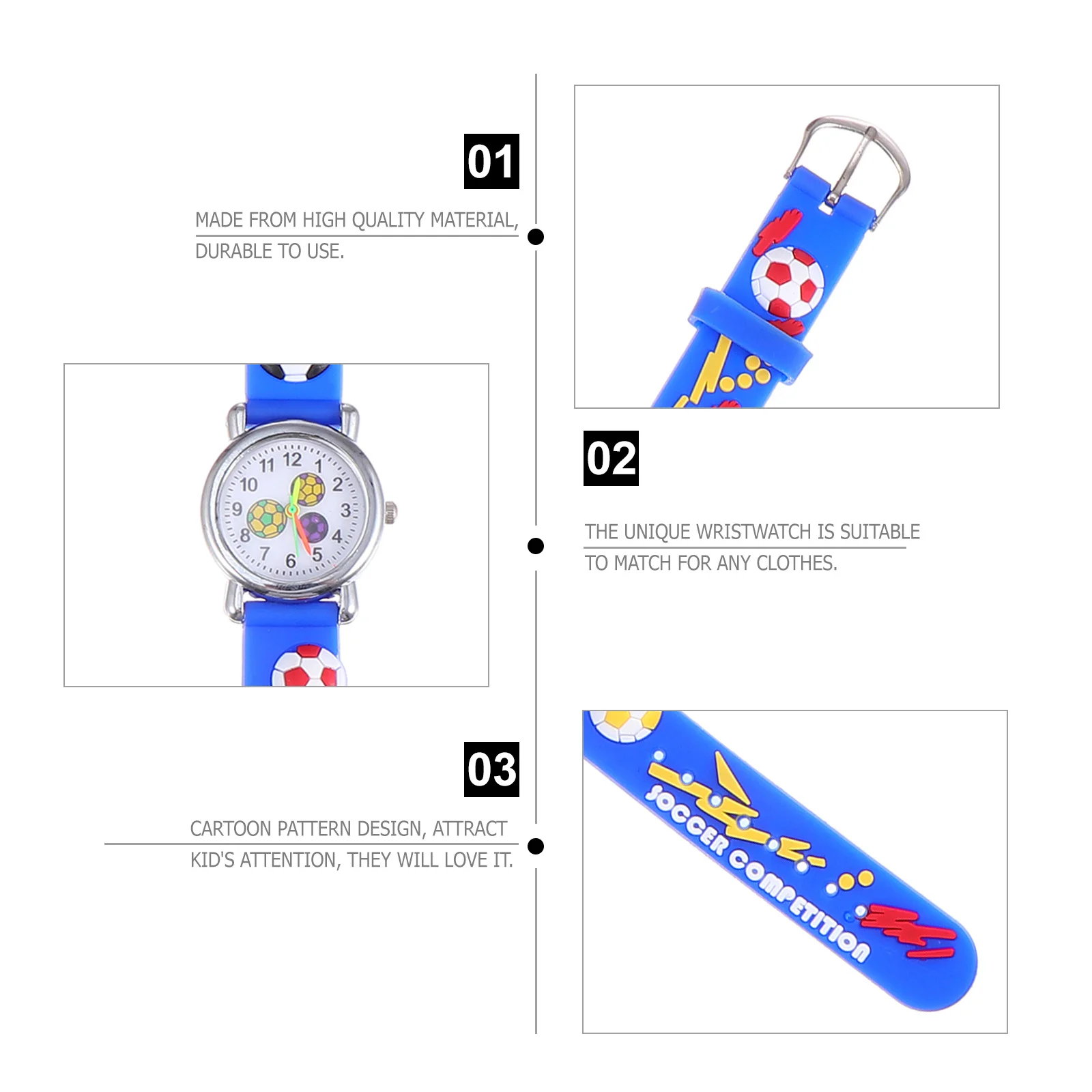 Часы с футбольным узором - Фотография_3