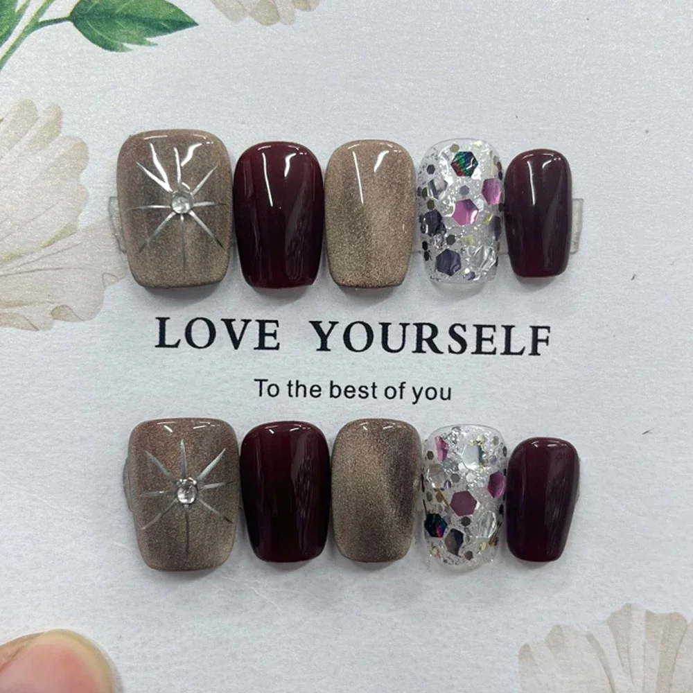 Винтажные золотые кошачьи глаза майяра - Фотография_5