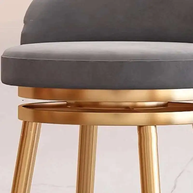 Металлический поворотный барный стул - Фотография_6