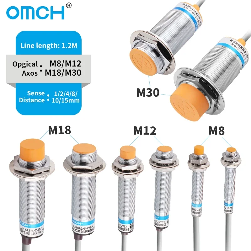 Omch m8 m12 m18 m30 индуктивный